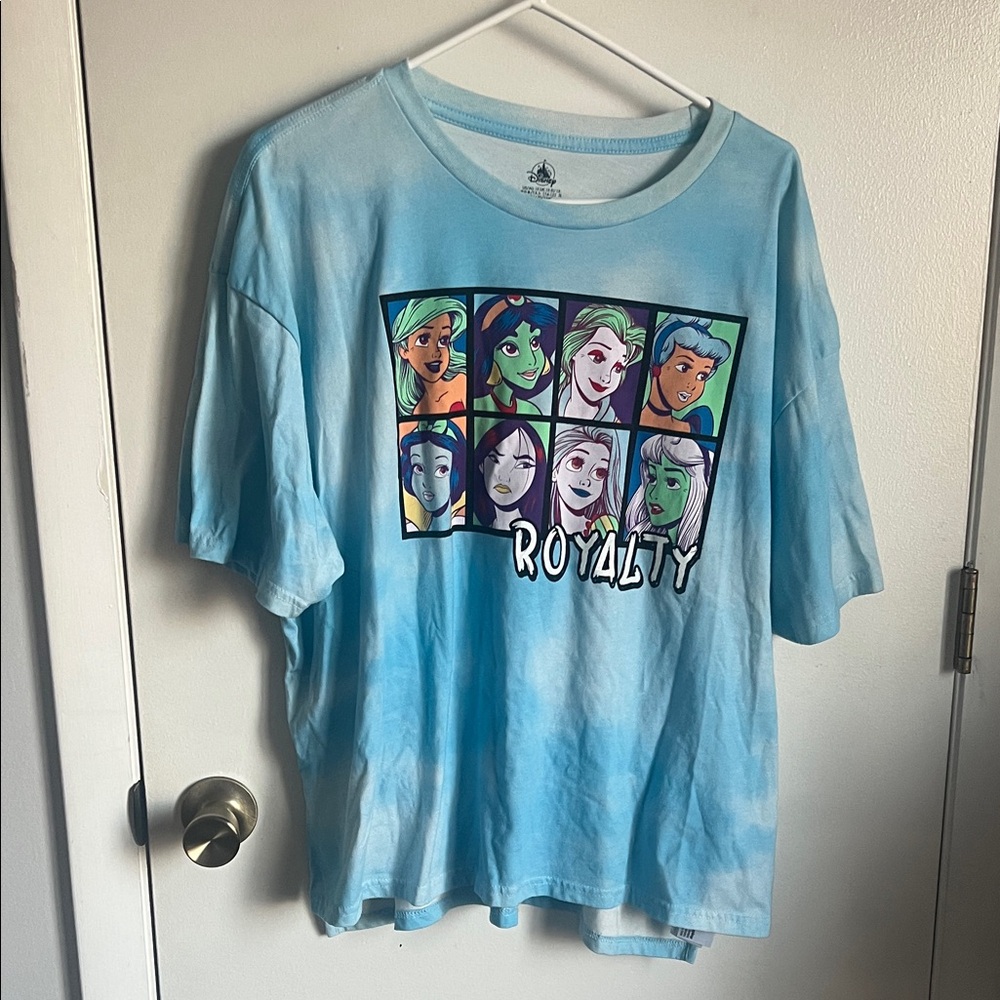 Women’s Light Blue Graphic Tee - Royalty Princess Panel